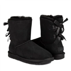 UGG Short Double Back Bow Boots -Ugg b4 a9a1a4b3 b8f8 44b1 9aa1 6f8ee979770d