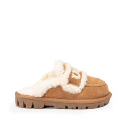 UGG Kids Logo Detachable Scuff -Ugg chestnut 01