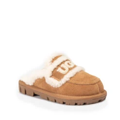 UGG Kids Logo Detachable Scuff -Ugg chestnut 02