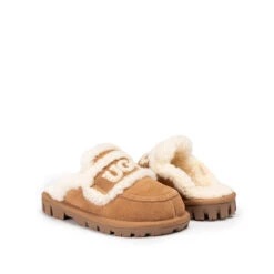 UGG Kids Logo Detachable Scuff -Ugg chestnut 07