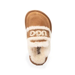 UGG Kids Logo Detachable Scuff -Ugg chestnut 08