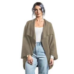 Premium Possum And Merino Wool - Moss Stitch Shrug 35 Premium Possum And Merino Wool - Moss Stitch Shrug -Ugg mocha