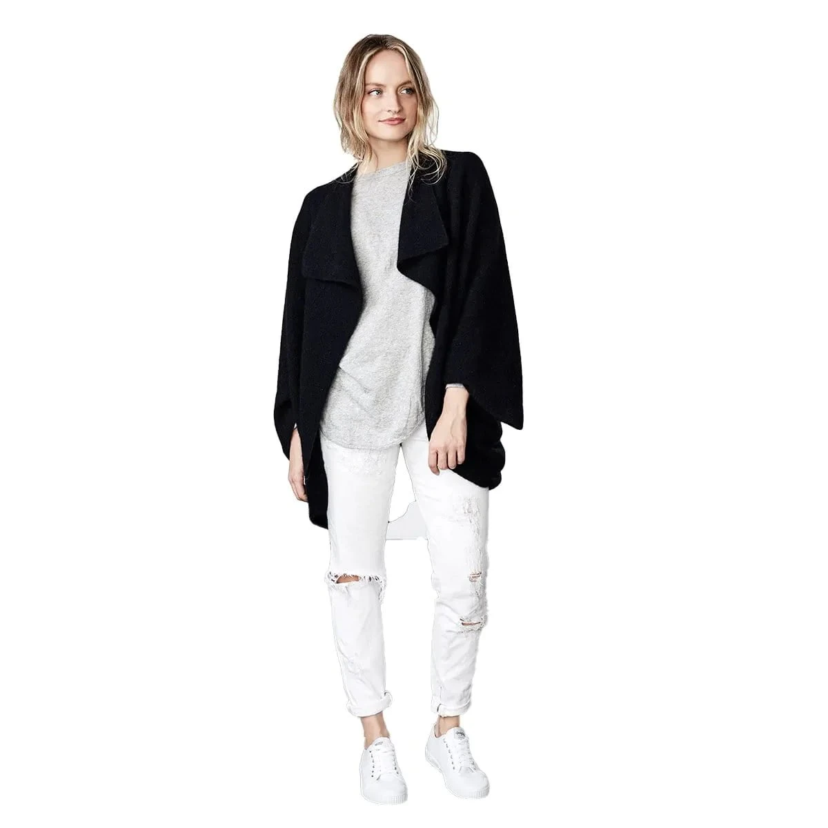 Premium Possum And Merino Wool - Moss Stitch Shrug 4 Premium Possum And Merino Wool - Moss Stitch Shrug - Image 2