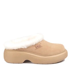 UGG Clogg Platform Slippers 17 UGG Clogg Platform Slippers -Ugg sand e88e21ad cdf6 41c7 aa91 4f044670e16c