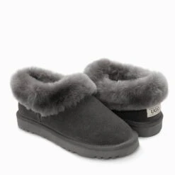 UGG Alberich Fluffy Collar Slippers -Ugg ugg alberich fluffy collar slippers 335228
