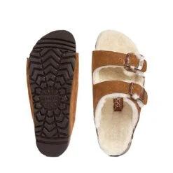 UGG Collins Shearling Buckled Sandals -Ugg ugg collins shearling buckled sandals 492490