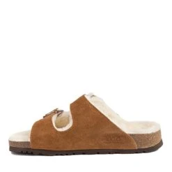 UGG Collins Shearling Buckled Sandals -Ugg ugg collins shearling buckled sandals 678604