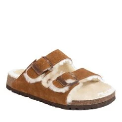 UGG Collins Shearling Buckled Sandals -Ugg ugg collins shearling buckled sandals 870458