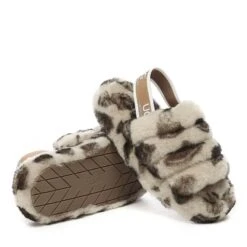 UGG Kids Puffy Leopard Slides -Ugg ugg kids puffy leopard slides 542902