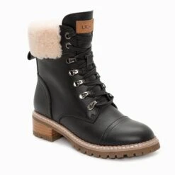 UGG Lyric Lace Up Leather Boots -Ugg ugg lyric lace up leather boots 571197