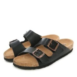 UGG Platinum Buckle Leather Slides -Ugg ugg platinum buckle leather slides 438767