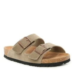 UGG Platinum Buckle Leather Slides -Ugg ugg platinum buckle leather slides 818456