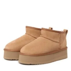 UGG Platinum Mini Suede Platform Boots -Ugg ugg platinum mini suede platform boots 683641