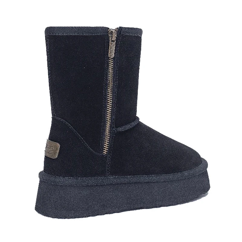Premium Short Zip Platform Ugg Boots 4 Premium Short Zip Platform Ugg Boots - Image 2