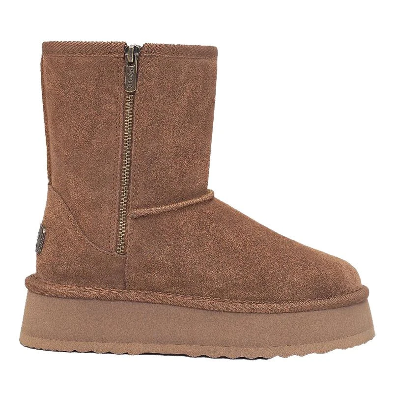 Premium Short Zip Platform Ugg Boots 8 Premium Short Zip Platform Ugg Boots - Image 6