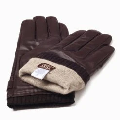 UGG Premium Touch Screen Men's Silver Stud Gloves -Ugg ugg premium touch screen mens silver stud gloves 658542