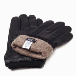 UGG Premium Touch Screen Men's Silver Stud Gloves -Ugg ugg premium touch screen mens silver stud gloves 995663