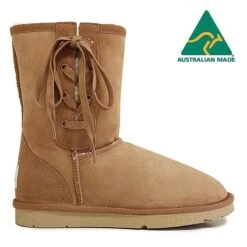 Jumbo UGG Short Lace Up Boots - Made In Australia